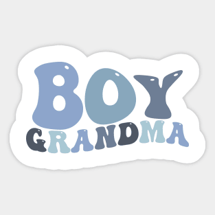 Grandma and Me Boy Grandson Cute Matching Sticker